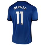 WERNER #11 Chelsea Home Soccer Jersey 2020/21 (League Font)