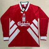 Liverpool Retro Home Soccer Jerseys Long Sleeve Mens 1993/95