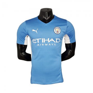 2021-2022 Manchester City Player Version Home Soccer Jersey