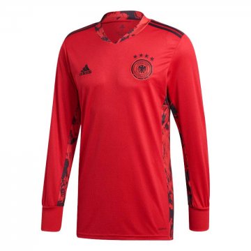 Germany Goalkeeper Red Jersey Long Sleeve Mens 2020