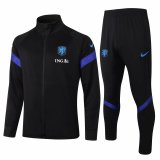 Netherlands Black Jacket Training Suit Black 2020/21