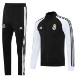 Real Madrid Jacket + Pants Training Suit Black 2020/21