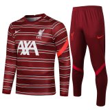 2021-2022 Liverpool Training Suit Round Collar Red