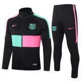 Barcelona Jacket + Pants Training Suit High Collar Black 2020/21