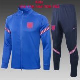 Kids England Jacket + Pants Training Suit Blue 2020/21