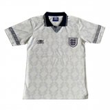 England Retro Home Soccer Jerseys Mens 1990