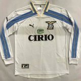 S.S. Lazio Retro Home Long Sleeve Soccer Jerseys Mens 1999-2000