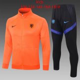 Kids Netherlands Jacket + Pants Training Suit Orange 2020/21
