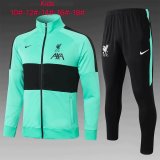 Kids Liverpool Jacket + Pants Training Suit Green 2020/21