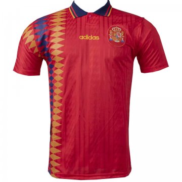 Spain Retro Home Soccer Jerseys Mens 1994 [S8171932]