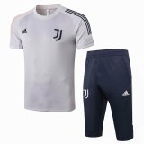 Juventus Short Training Suit Light Grey 2020/21