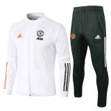 Manchester United Jacket + Pants Training Suit White 2020/21