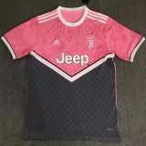 Juventus Pink and Black Training Soccer Jersey 2020/21