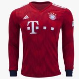 Bayern Munich Home Long Sleeve Soccer Jerseys Mens 2018/19