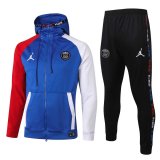 PSG x Jordan Hoodie Jacket + Pants Training Suit Color Blue 2020/21