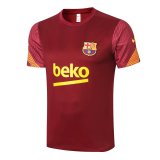 Barcelona Short Training Burgundy Soccer Jerseys Mens 2020/21