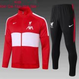 Kids Liverpool Jacket + Pants Training Suit Red 2020/21
