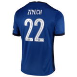 ZIYECH #22 Chelsea Home Soccer Jersey 2020/21 (UCL Font)