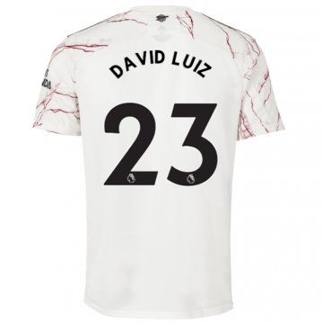 DAVID LUIZ #23 Arsenal Home Soccer Jerseys Mens 2020/21(League Font)