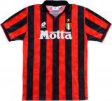 AC Milan Retro Home Soccer Jerseys Mens 1993-1994