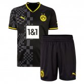 Borussia Dortmund Away Soccer Jerseys Kit Kids 2022/23