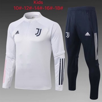 Kids Juventus Training Suit Light Grey 2020/21