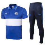 Chelsea Polo Tracksuit Blue&White 2020/21