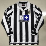 Juventus Retro Home Long Sleeve Pink Soccer Jerseys Mens 1999-2000