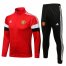 2021-2022 Manchester United Jacket + Pants Training Suit Red