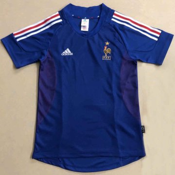 France Retro Home Soccer Jerseys Mens 2002