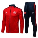 2021-2022 Arsenal Jacket + Pants Training Suit Red