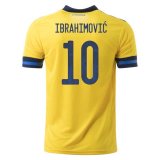 2020 Sweden Euro Zlatan Ibrahimovic #10 Home Soccer Jersey