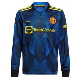 2021-2022 Manchester United Third Long Sleeve Soccer Jersey