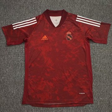 Real Madrid Red Training Soccer Jersey 2020/21