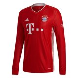 Bayern Munich Home Long Sleeve Soccer Jerseys Mens 2020/21