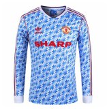 Manchester United Away Retro Soccer Jersey Long Sleeve Mens 1990-1992