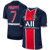 2020-2021 Mbappé #7 PSG Home Soccer Jersey