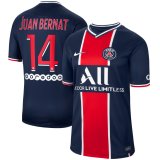 Juan Bernat #14 PSG Home Soccer Jerseys Mens 2020/21