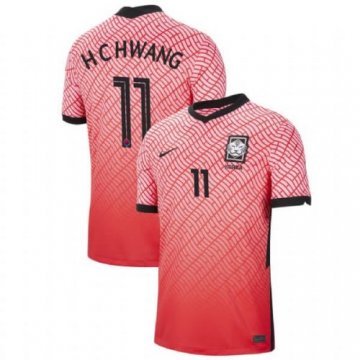 2020 South Korea Home Soccer Jersey #11 Hwang Hee-chan