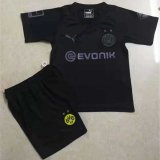 Borussia Dortmund 110th Black Soccer Jerseys Kit Kids 2020/21