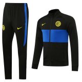 2020/21 Inter Milan Black And Blue Jacket Tracksuit