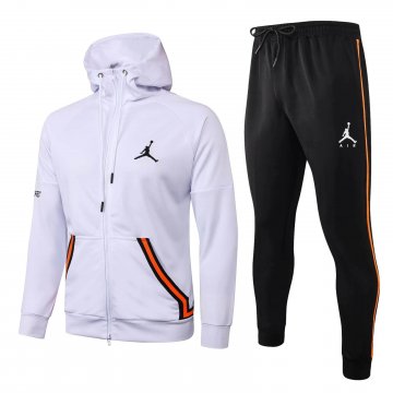 PSG x Jordan Hoodie Jacket + Pants Training Suit White 2020/21