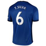 T.SILVA #6 Chelsea Home Soccer Jersey 2020/21 (League Font)