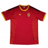 Spain Retro Home Soccer Jerseys Mens 2002