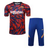 Barcelona Short Training Suit Red - Blue 2020/21