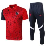 France Polo Tracksuit Red 2020/21