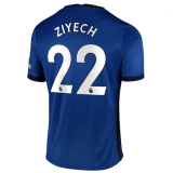 ZIYECH #22 Chelsea Home Soccer Jersey 2020/21 (League Font)