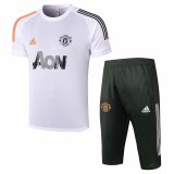 Manchester United Short Training Suit White 2020/21