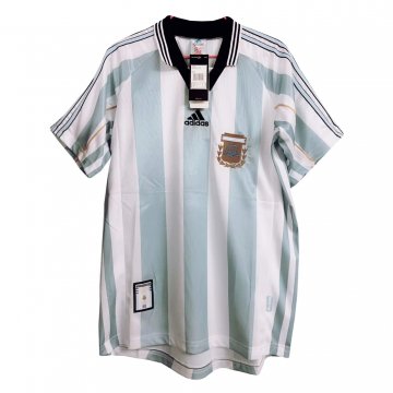 Argentina Home Retro Soccer Jerseys Mens 1998