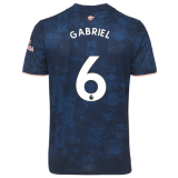 GABRIEL #6 Arsenal Third Soccer Jerseys Mens 2020/21(League Font)